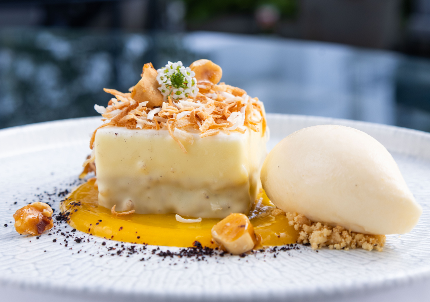 Menu Três Tempos no Pateo do Palácio Vegetariano